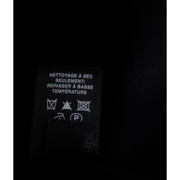 Lafayette 148 Women's Size Large Black Silk Short Sleeve V-Neck Blouse Shirt Top - Picture 6 of 6